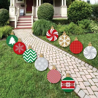 Big Dot of Happiness Ornaments Lawn Decorations - Outdoor Holiday and Christmas Yard Decorations ... | Target