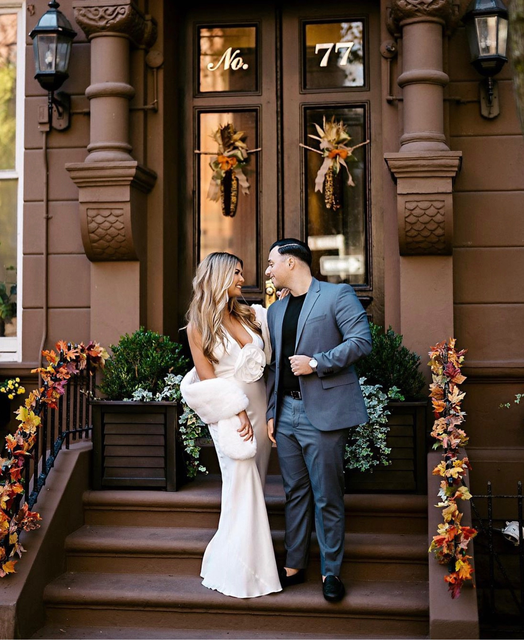 Beyond obsessed with how our engagement photos turned out! I wore a gorgeous white silk gown and a furry shawl to keep me warm! 

#LTKparties #LTKstyletip #LTKwedding
