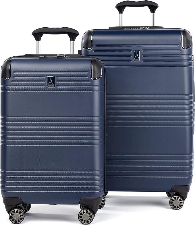 Travelpro Roundtrip Hardside Expandable Luggage, TSA Lock, 8 Spinner Wheels, Hard Shell Polycarbo... | Amazon (US)