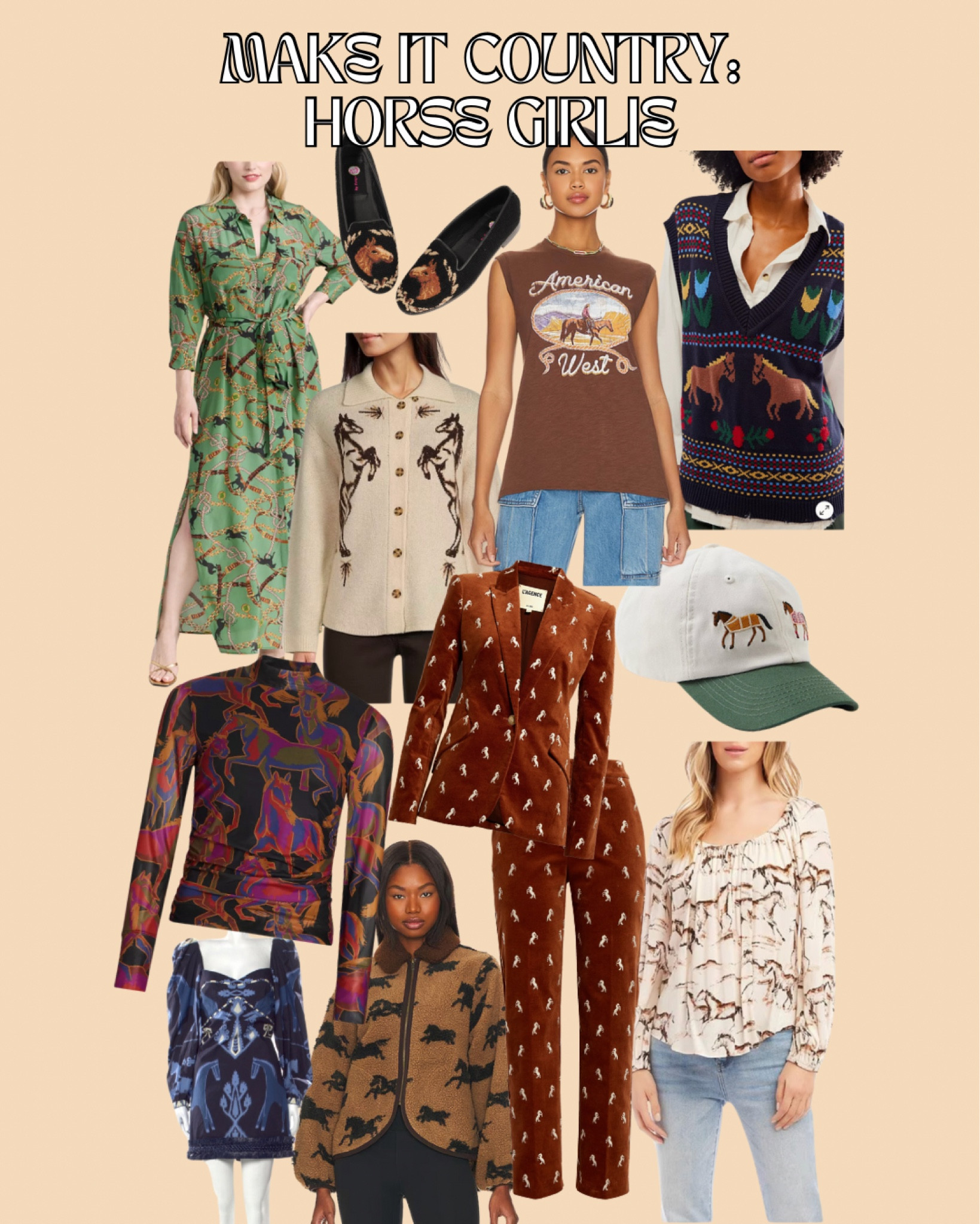 My favorite horse girlie pieces ❤️ Wear them to the rodeo or to the horse races 