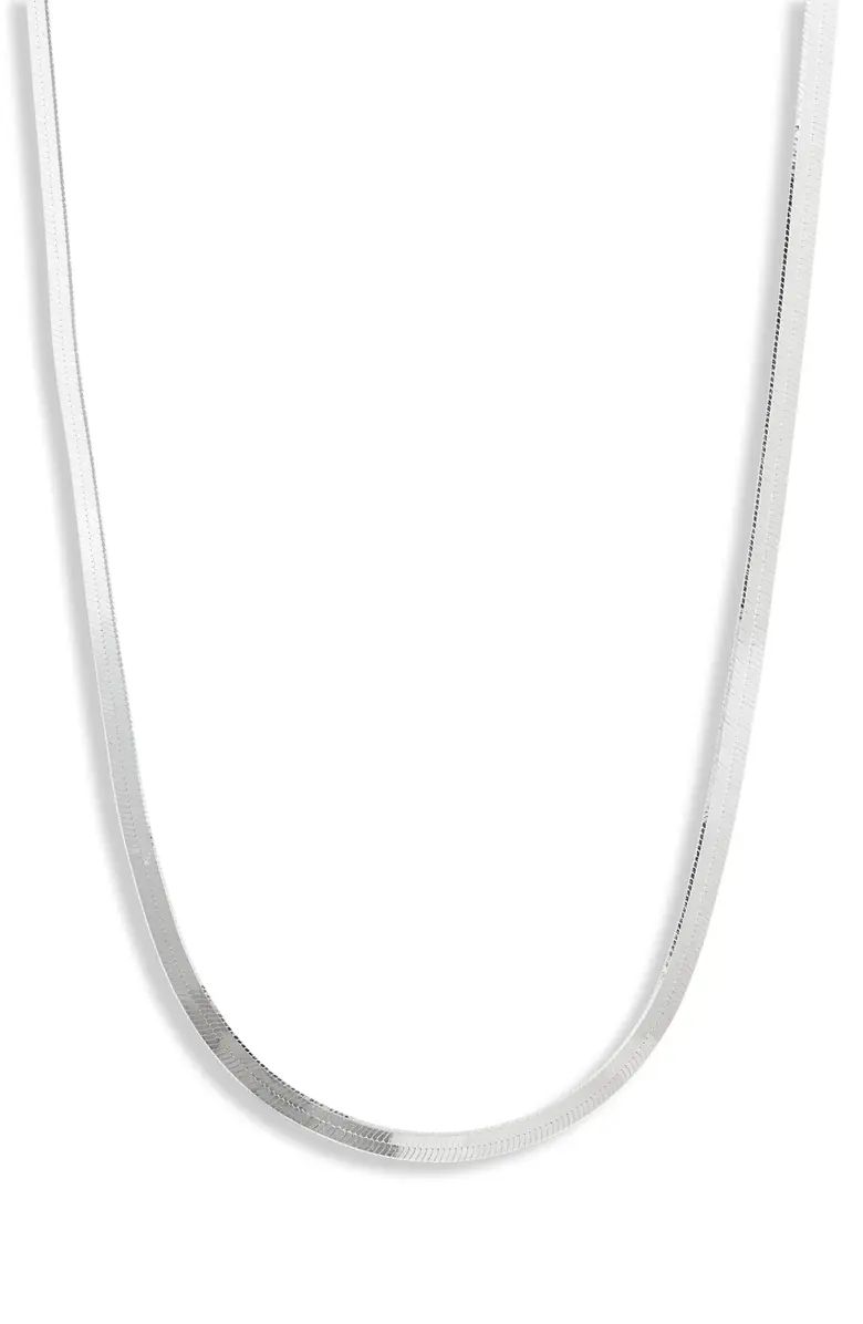 Argento Vivo Sterling Silver Herringbone Chain Necklace | Nordstrom | Nordstrom