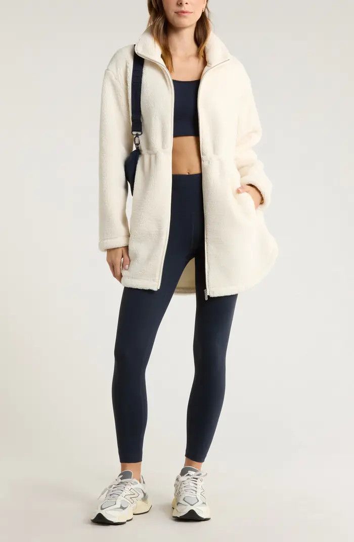 Faux Shearling Longline Jacket | Nordstrom