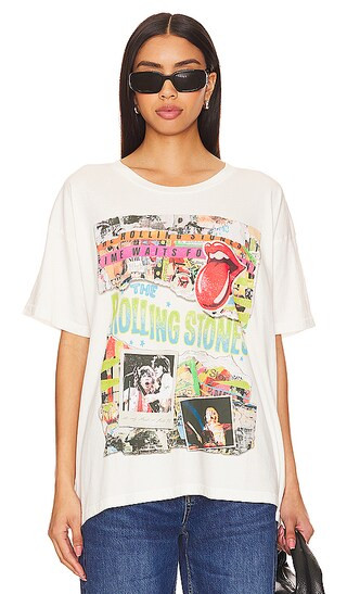 Rolling Stones Time Waits For No One in Vintage White | Revolve Clothing (Global)