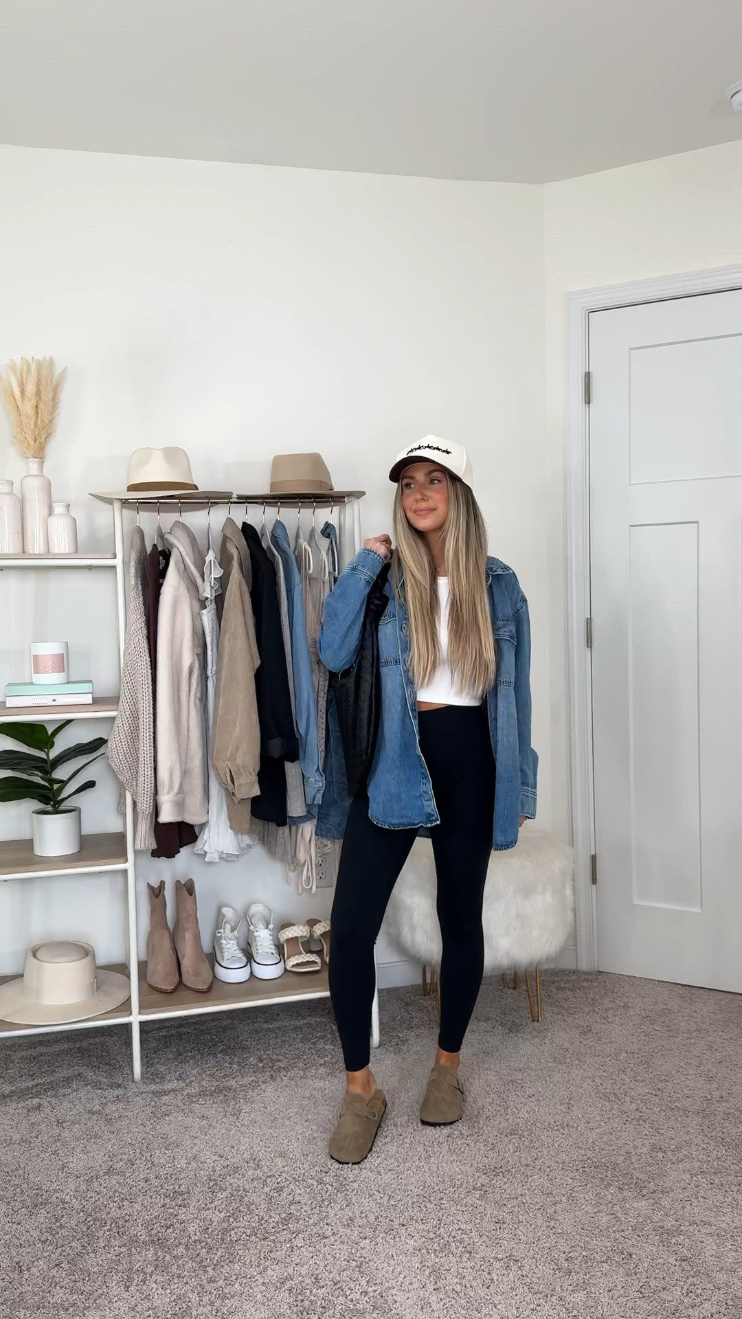 Casual fall outfit — denim shacket: xs, top: xs, leggings: xs, clogs: true to size 

Fall outfit
Leggings outfit
CRZ yoga 
Denim shacket
Errands outfit 
Mom outfit 

#LTKStyleTip #LTKFindsUnder50 #LTKFindsUnder100