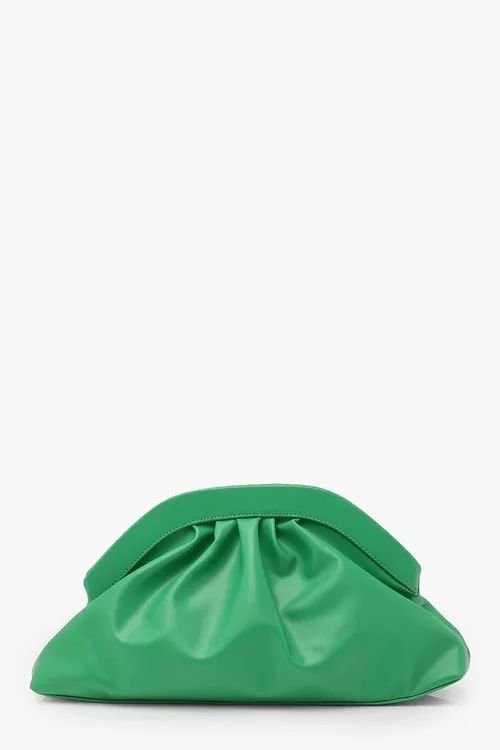 Oversized Ruched Clutch Bag | Boohoo.com (US & CA)