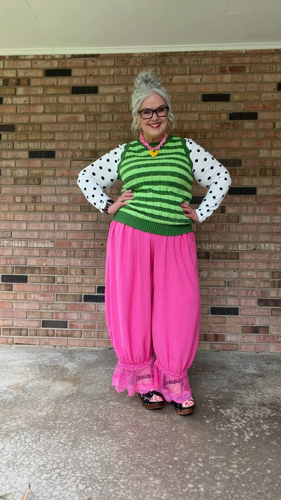5 times I heard I look like a watermelon 🍉  😂 5 times‼️
Wearing XL in all 3 pieces 
#Over50Style #over50fashion #ootd #DopamineDressing #summeroutfits

#LTKOver40 #LTKootd #LTKPlusSize