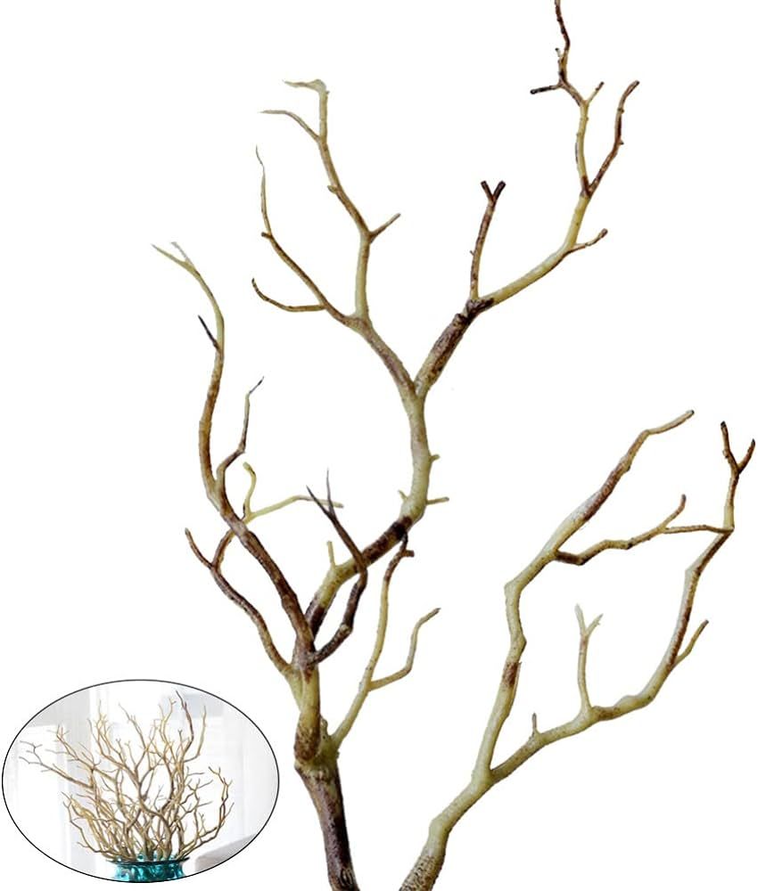 BESPORTBLE 3pcs Artificial Antler Dried Tree Branches Witch Antler Dried Tree Twig Stems for Vase DI | Amazon (US)