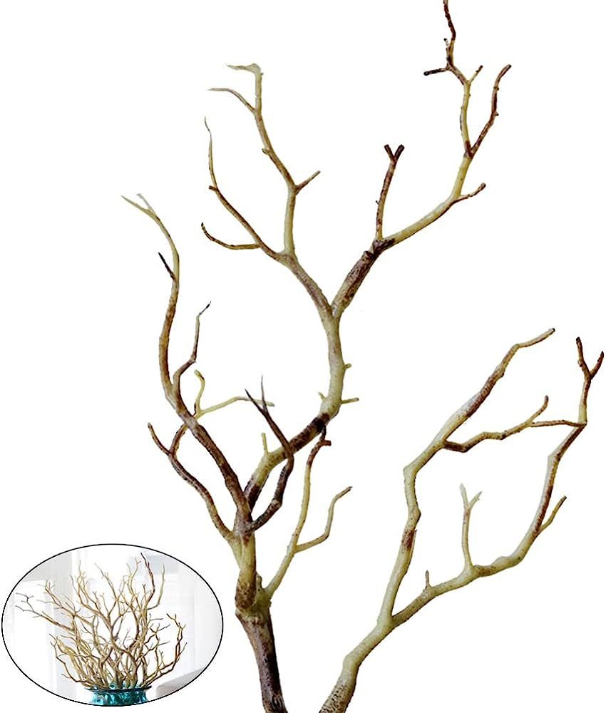 BESPORTBLE 3pcs Artificial Antler Dried Tree Branches Witch Antler Dried Tree Twig Stems for Vase DI | Amazon (US)
