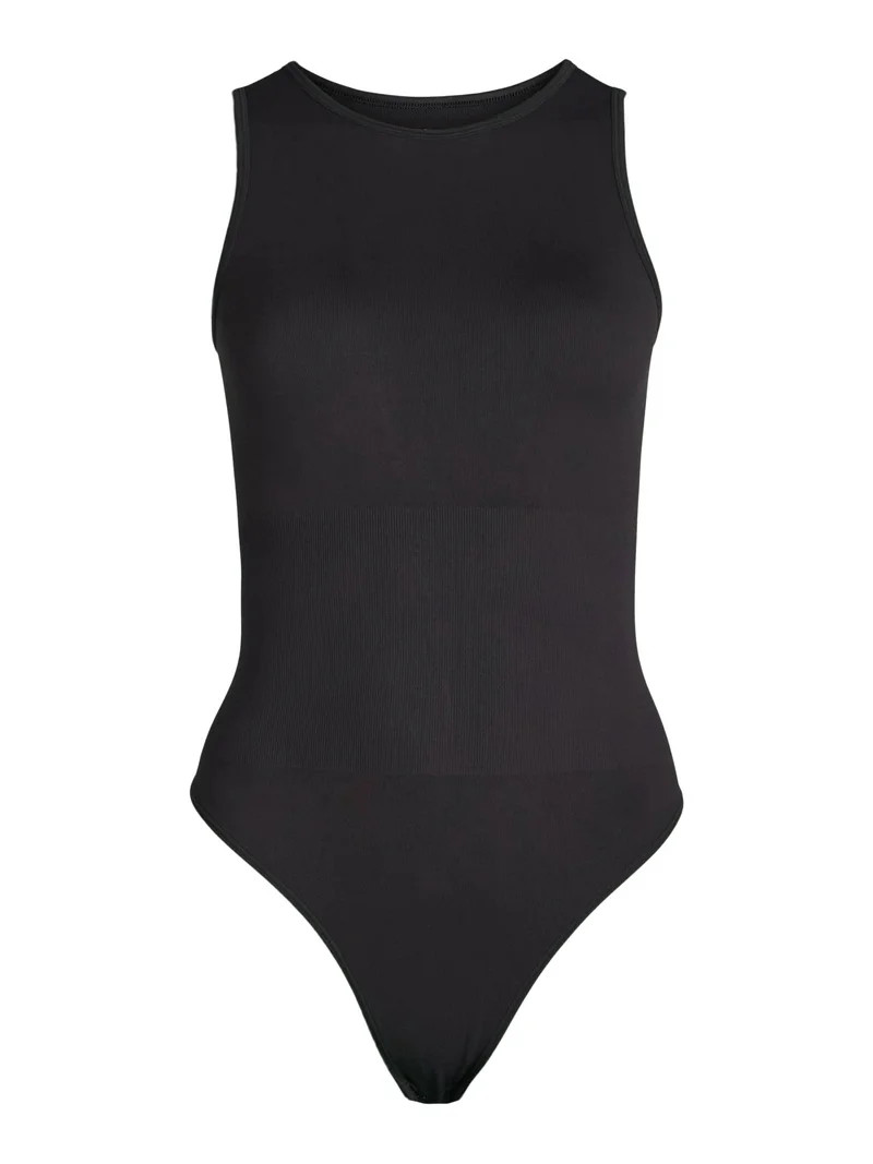 Joyspun Women's Seamless Slimming High Neck Bodysuit, Sizes XS-XXXL | Walmart (US)