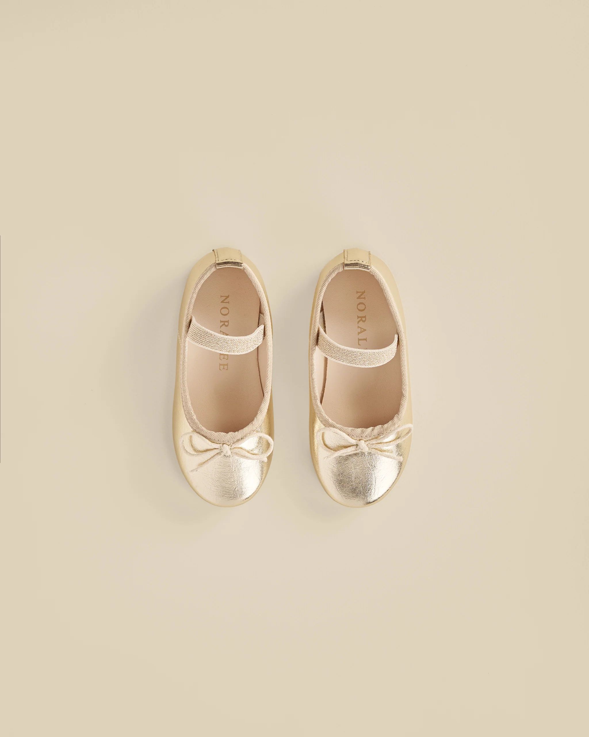 Ballet Flats || Metallic Ecru | Rylee + Cru