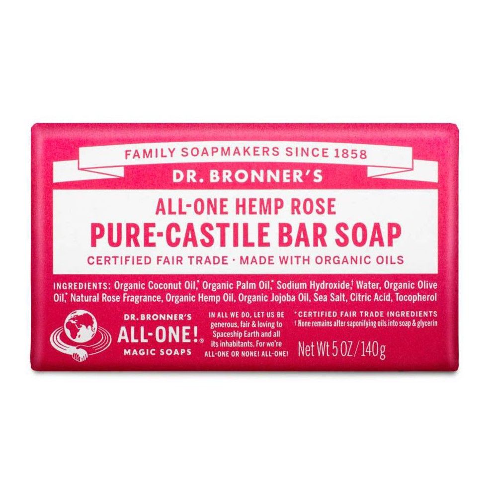 Dr. Bronner's Rose Bar Soap - 5oz | Target