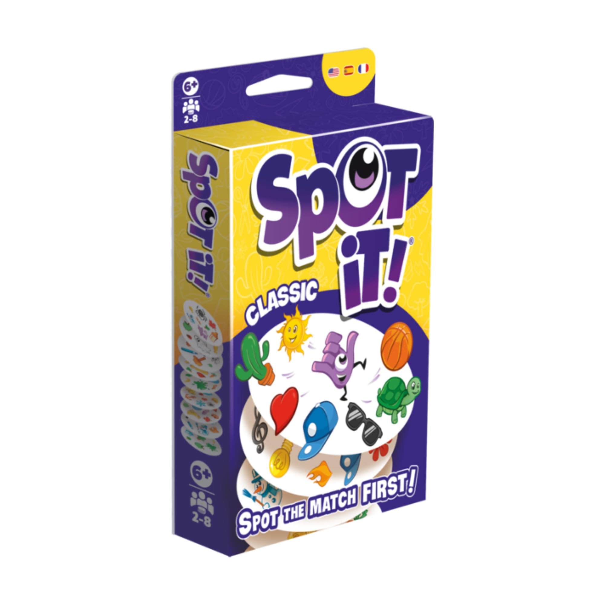 Asmodee Spot It! Classic Card Game (2024 Refresh) - Pocket Eco Edition, 5-in-1 Visual Perception ... | Amazon (US)