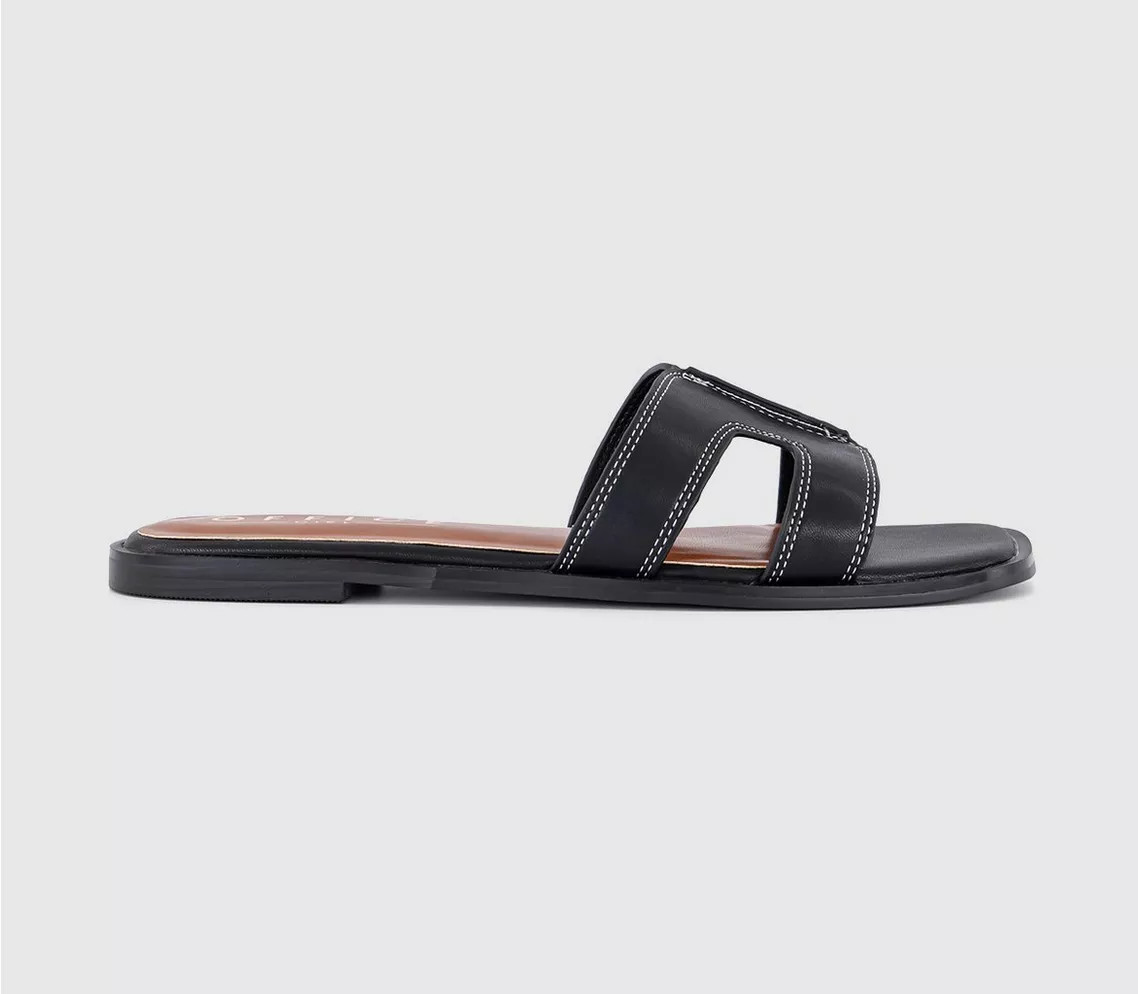 OFFICE Slade Cut Out Sliders Black - Women’s Sandals | Office Shoes (UK)