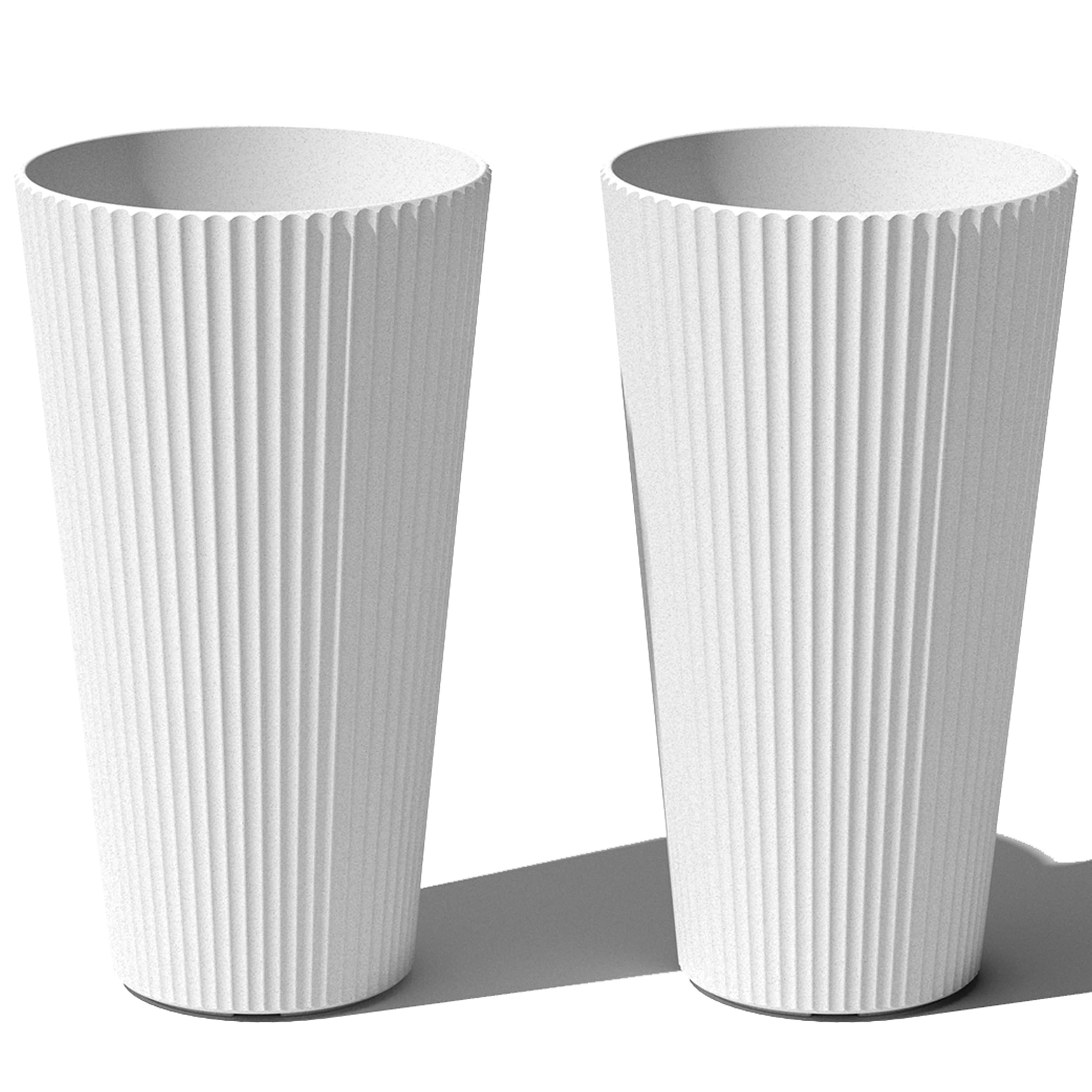 Veradek Demi Series Tall Planter for Porch, Patio, Backyard | Durable Plastic-Concrete Material |... | Amazon (US)