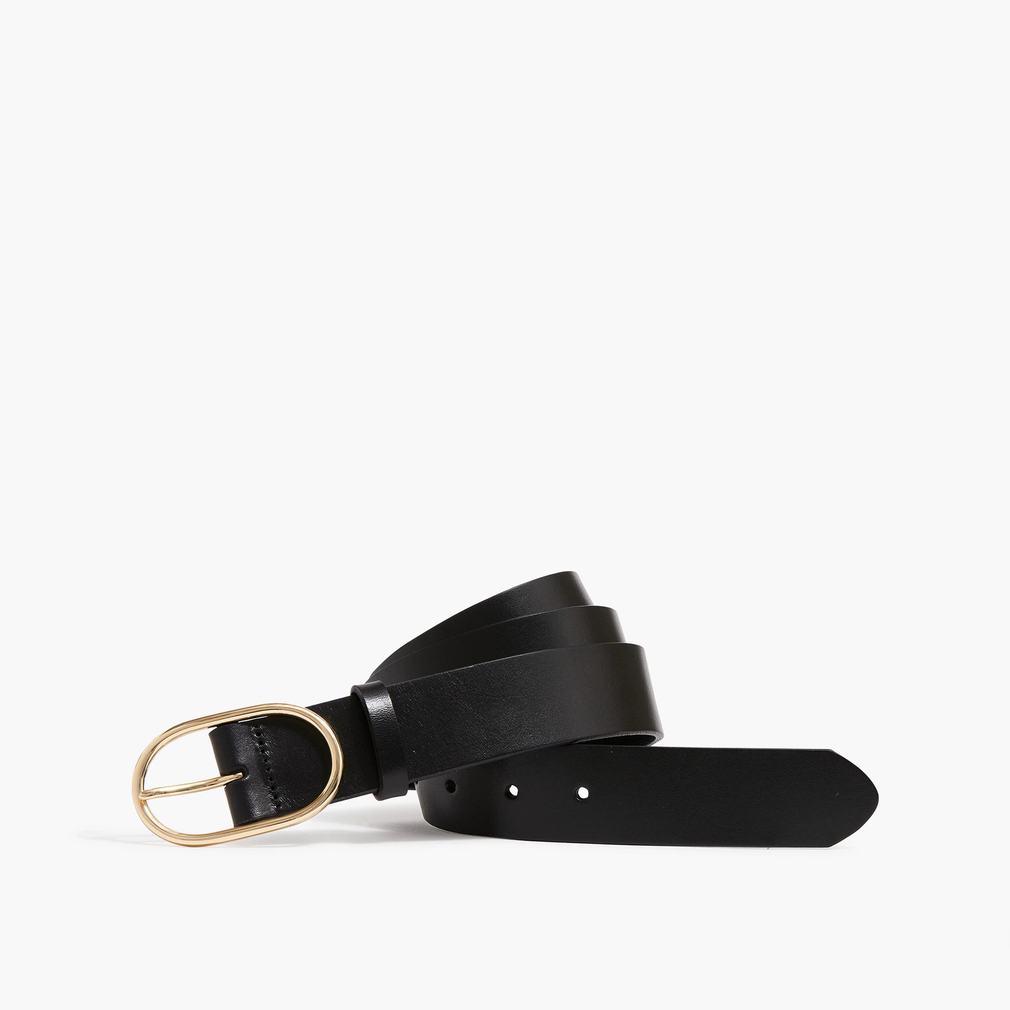 Oval-buckle leather belt | J.Crew Factory