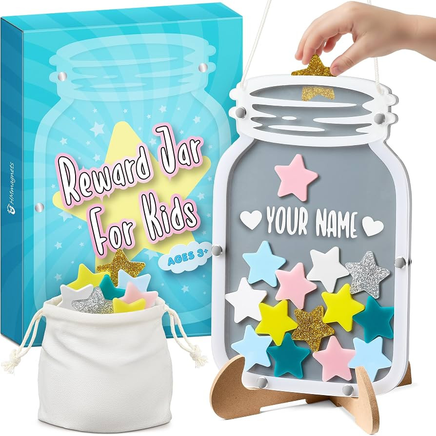 Large Magnetic Reward Jar for Kids - Perfect Reward System for Home Fridge & Classroom Teachers -... | Amazon (US)