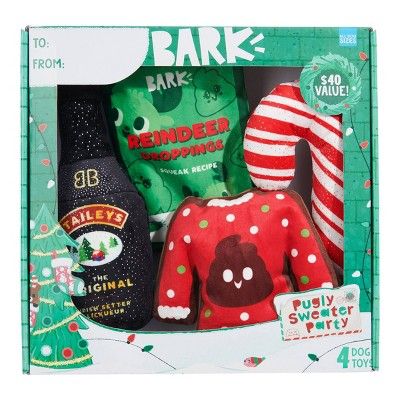 BARK Holiday Dog Gift Set - 4pk | Target