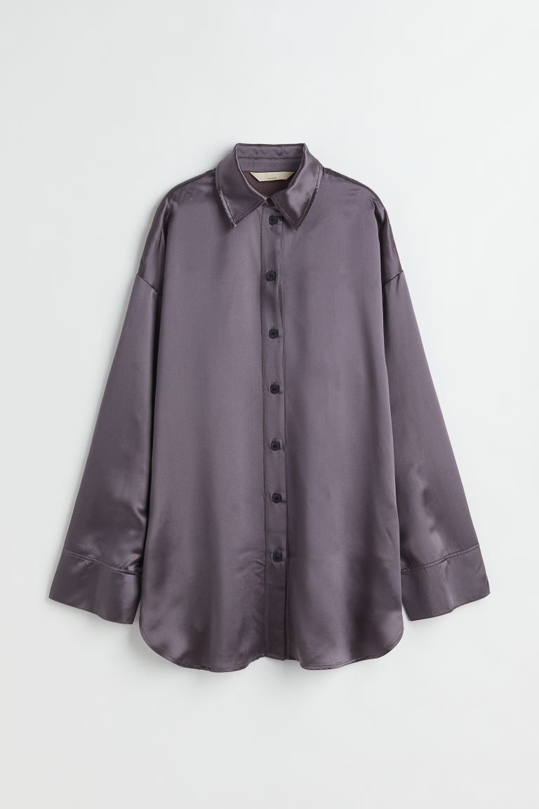 Silk-blend shirt | H&M (UK, MY, IN, SG, PH, TW, HK)
