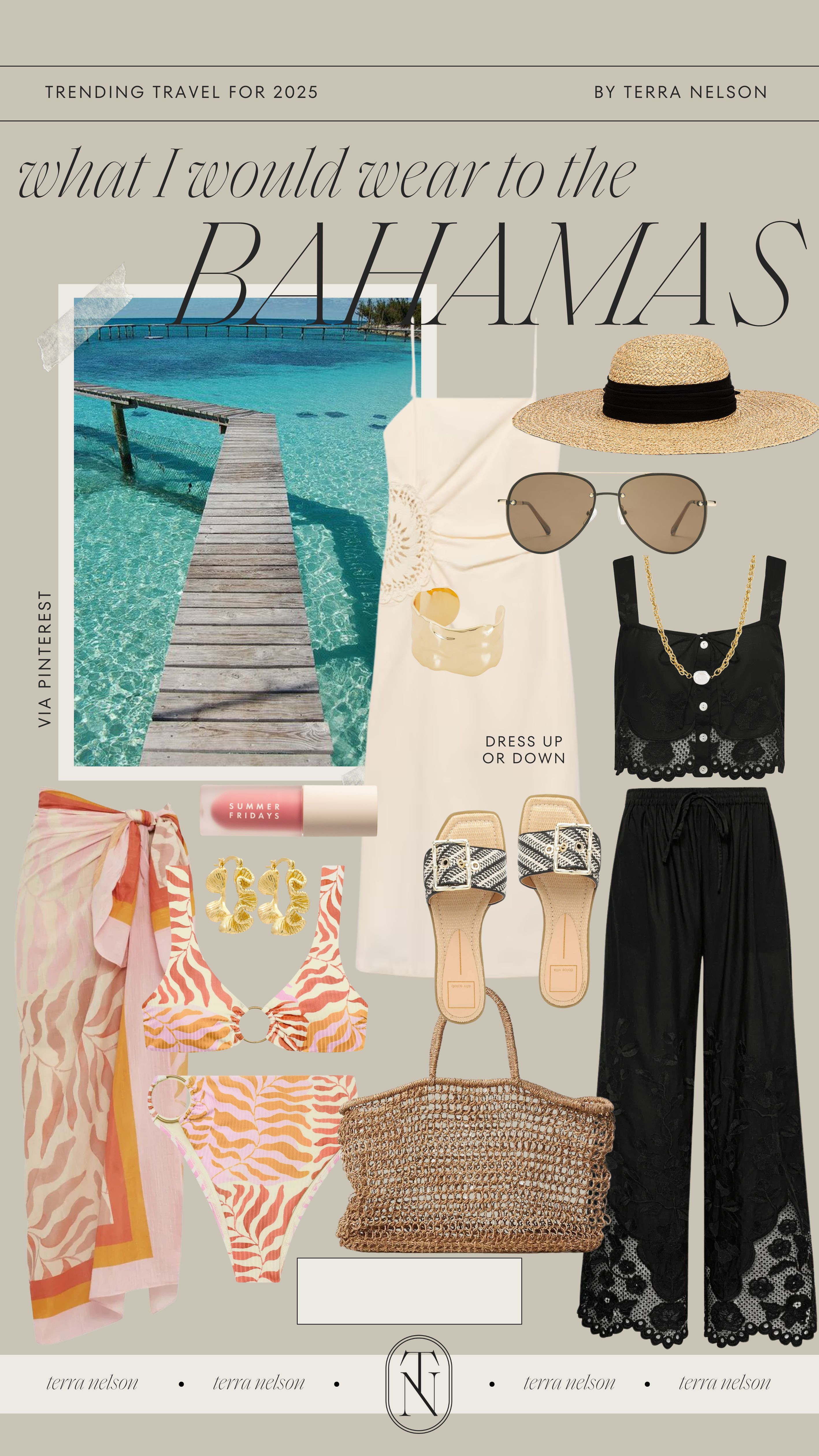 Outfits I would wear to the Bahamas!
Crochet Dresses / Neutral Swimwear / High-Waisted Bikinis / Flowy Maxi Dresses / Linen Coverups / Straw Totes / Wide-Brim Hats / Oversized Sunglasses / Lightweight Jumpsuits / Boho Beach Dresses / Strappy Sandals / Sheer Sarongs / One-Piece Swimsuits / Pastel Rompers / Breezy Button-Up Shirts / Woven Belts / Raffia Clutches / Flowy Midi Skirts / Sleeveless Tops / Knit Wrap Dresses / Lightweight Cardigans / Beach Kaftans / Casual Slide Sandals / Travel-Friendly Loungewear / Layered Jewelry / Raffia Sandals / Raffia Handbags /  

 #LTKSeasonal #LTKStyleTip #LTKTravel