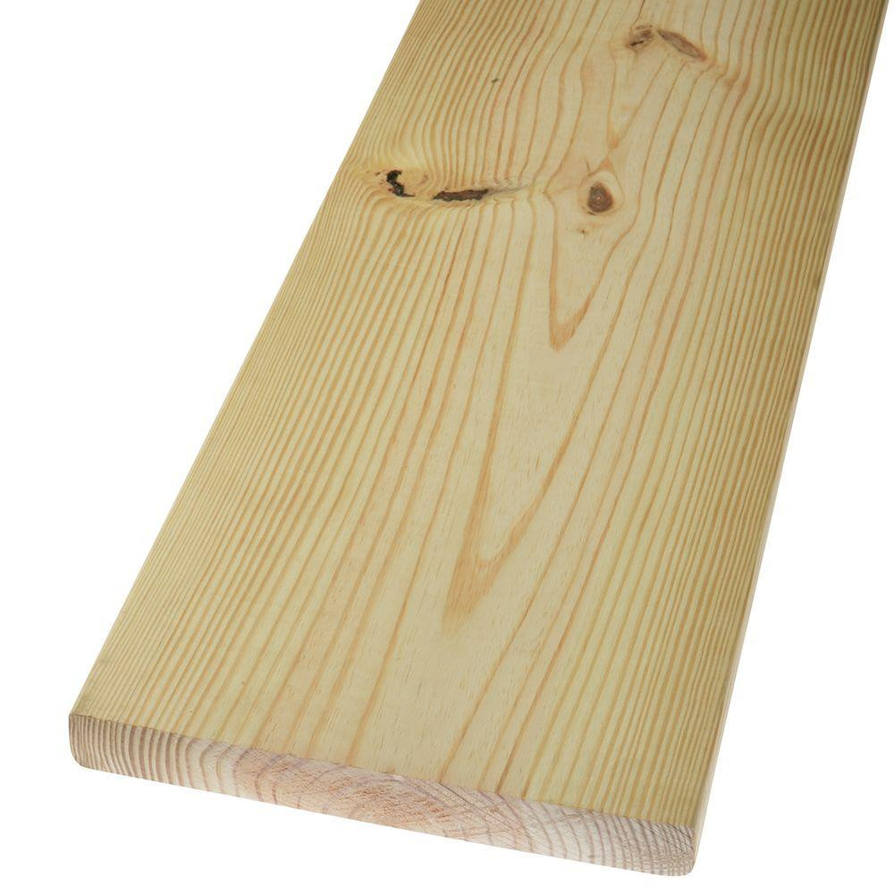2 in. x 12 in. x 8 ft. #2 Prime Kiln Dried Southern Yellow Pine Lumber-852570 - The Home Depot | The Home Depot