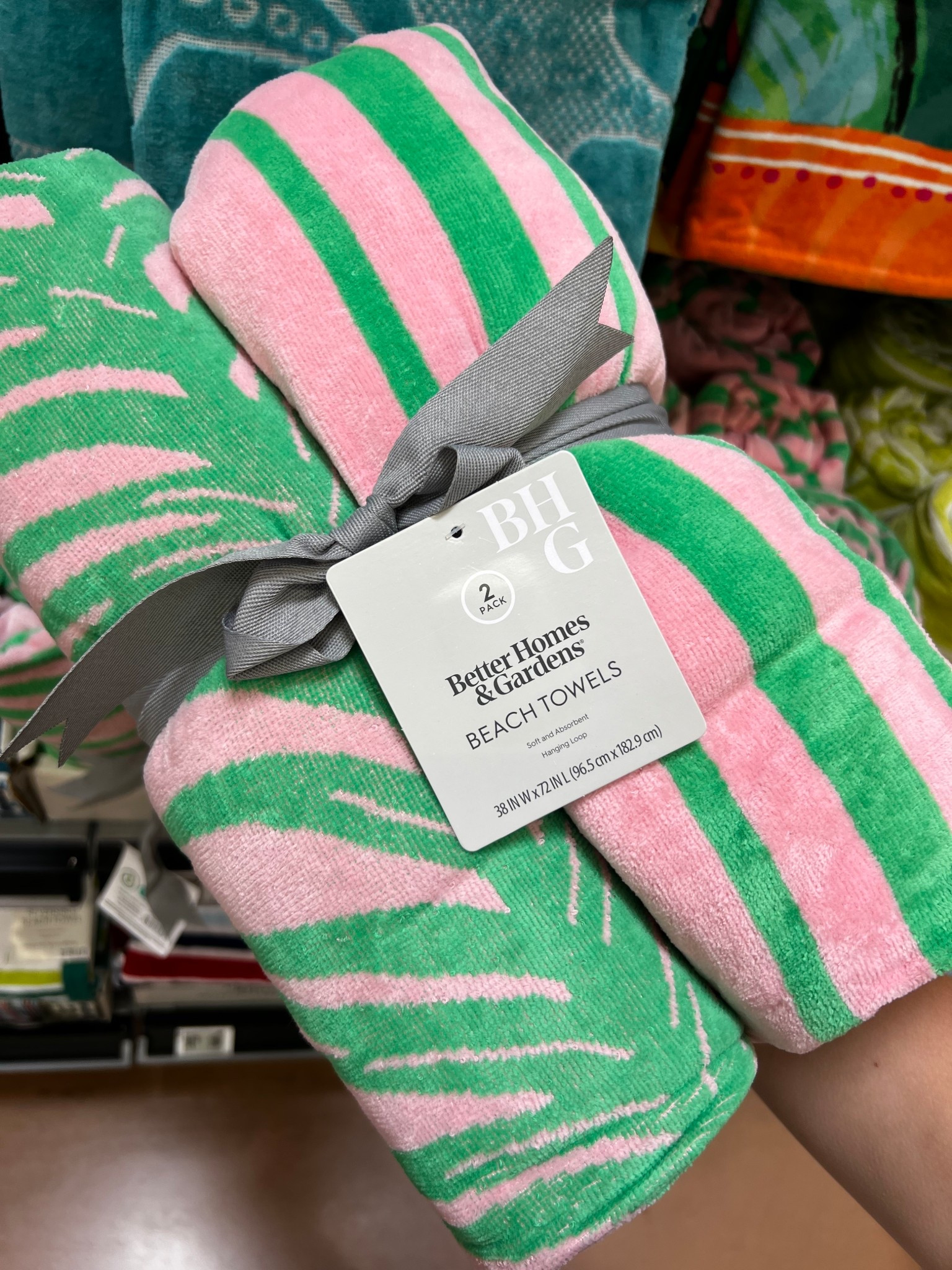 Pink & green 2 pack of beach towels! So cute 

#LTKMothersDay #LTKSeasonal #LTKSwim