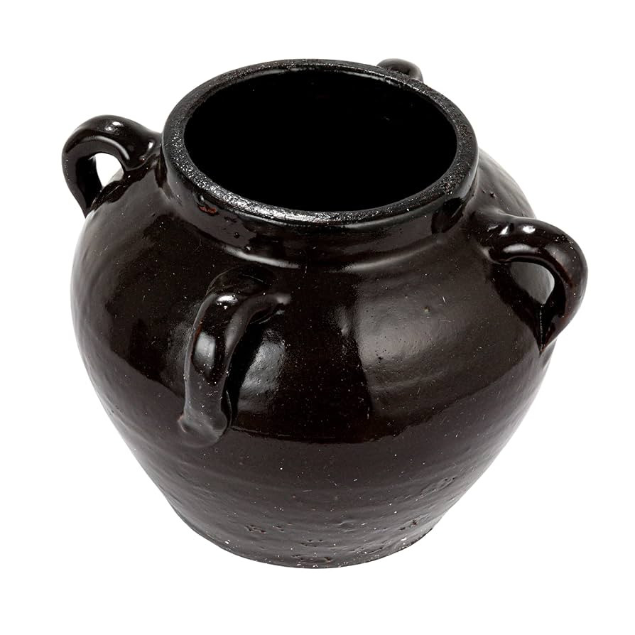 Creative Co-Op Found Decorative Clay Jar, Espresso | Amazon (US)