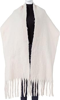 AUSEKALY Women's Scarf Big Colorful Thick Blanket Wrap Winter Oversized Warm Chunky Scarves Solid | Amazon (US)