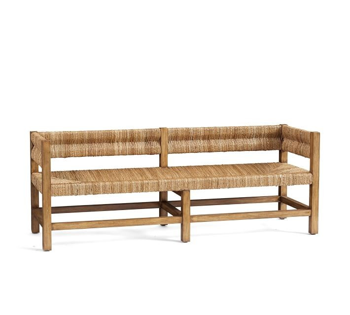 Malibu Woven Bench | Pottery Barn (US)
