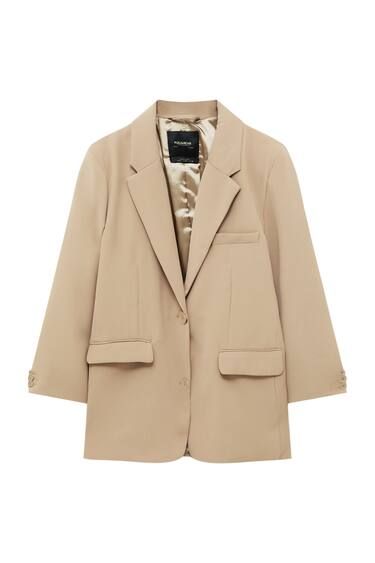 MASCULINE BLAZER WITH LAPEL COLLAR | PULL and BEAR UK