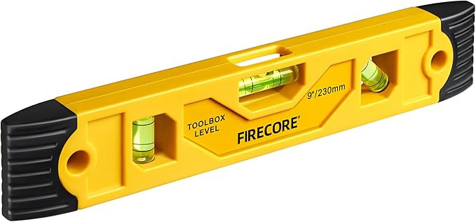 Torpedo Level Magnetic, Firecore 9 Inch Shockproof Small Leveler Tool with 3 Bubble Spirit Level ... | Amazon (US)
