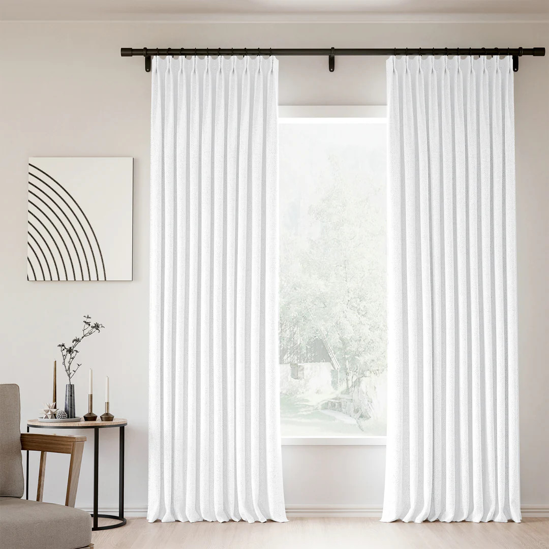 Lille Linen Curtains Drapes Pinch Pleated | Homerilla