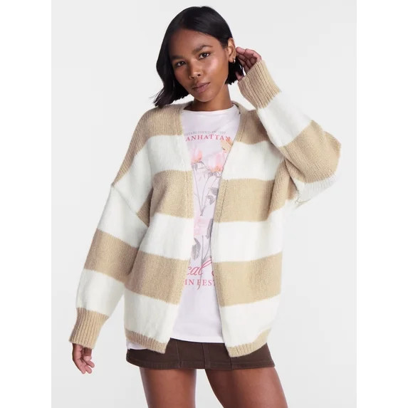No Boundaries Women's Open Front Cardigan, Women's XXS-4X | Walmart (US)