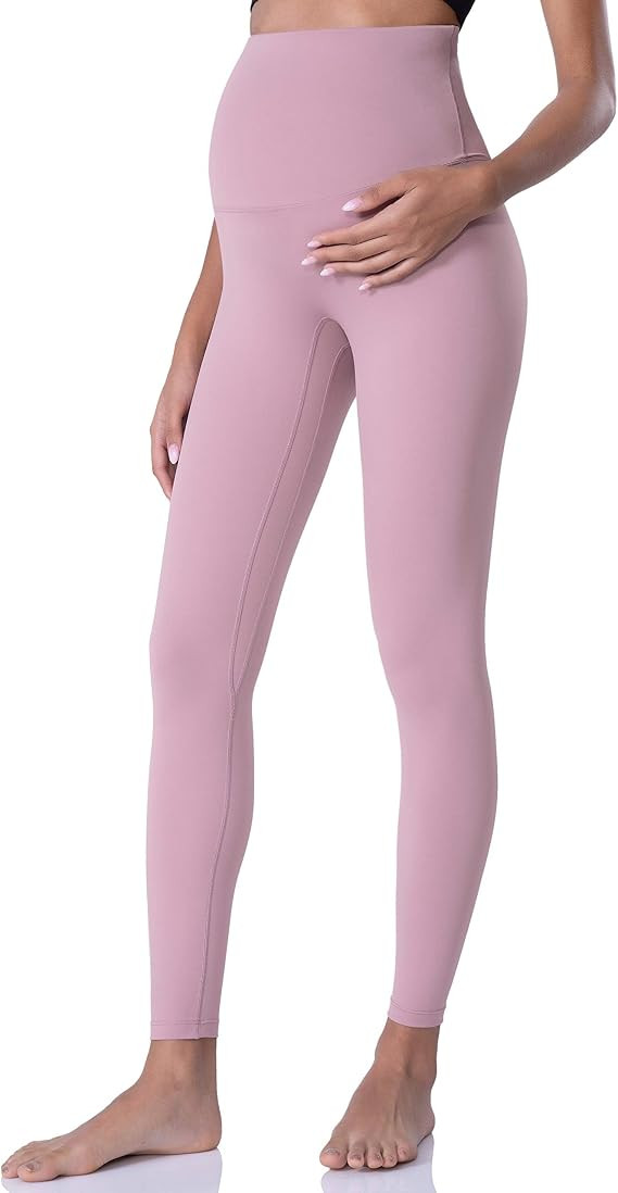POSHDIVAH Women's Maternity Leggings Over The Belly Pregnancy Yoga Pants Active Wear Workout Legg... | Amazon (US)