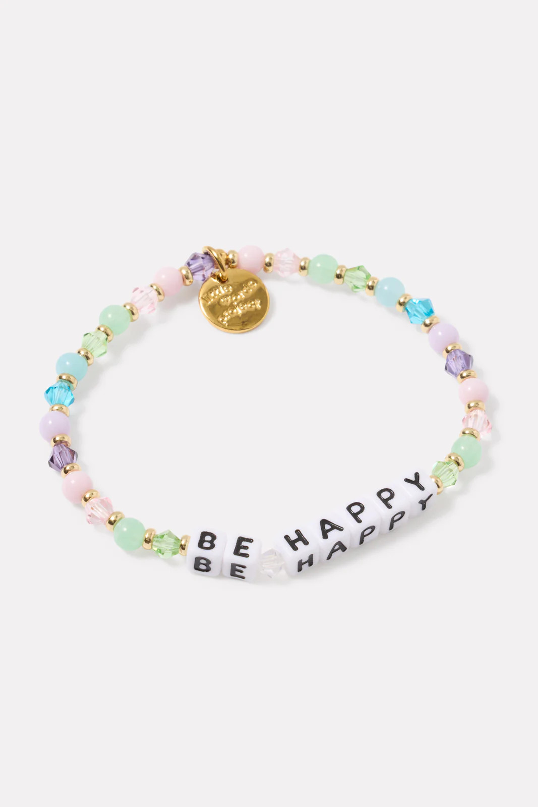 LITTLE WORDS PROJECT Women's Be Happy Bracelet, Size Small/Medium, Pink | Evereve