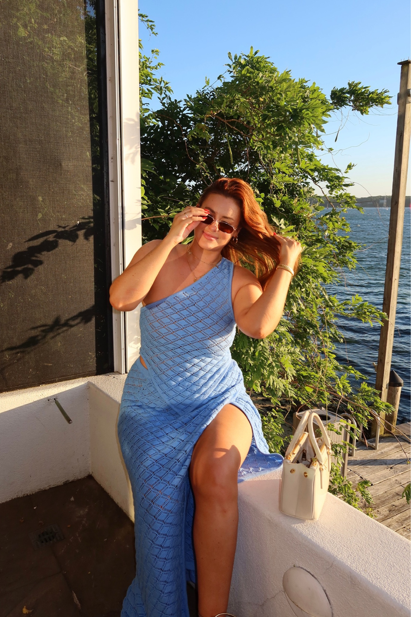 Girls trip outfit for dinner 🍸🌊🤍Two piece skirt set (large top and XL skirt) wearing a neutral bandeau underneath! Vacation outfit ideas for summer trips 🦋

#LTKStyleTip #LTKMidsize