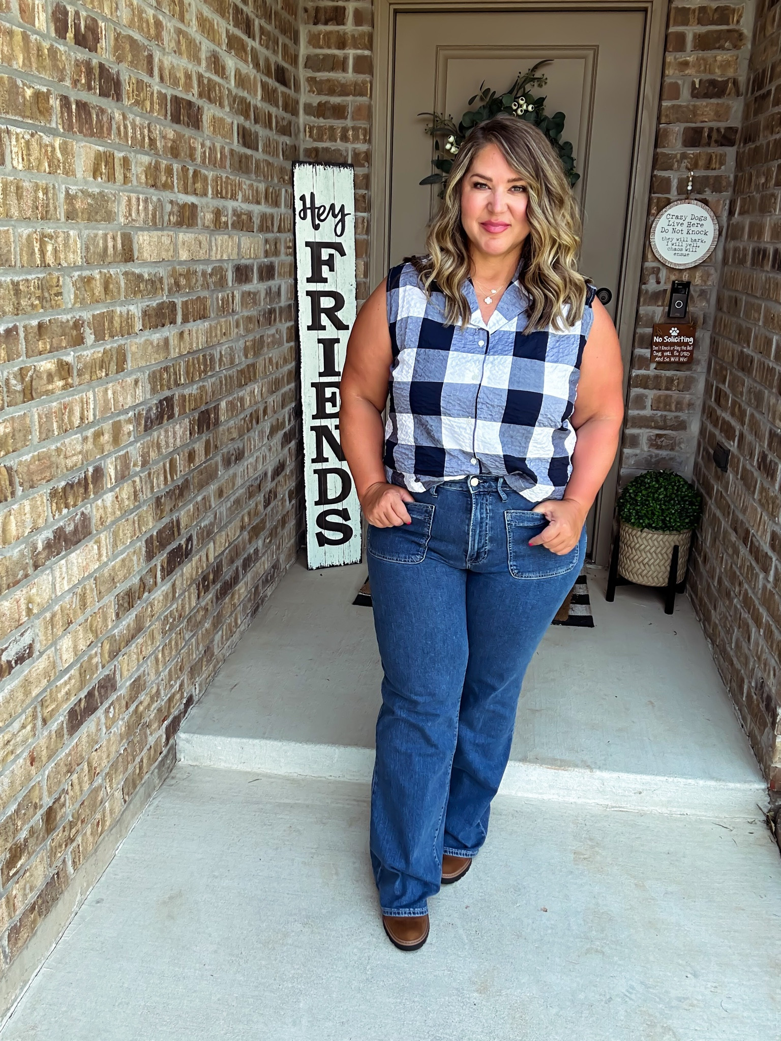 Shirt size xl tts
Jeans size 16 regular (run a little small. I’d prefer a size up) 
Boots tts

#walmartpartner #walmartfashion

#LTKmidsize #LTKover40 #LTKcurves