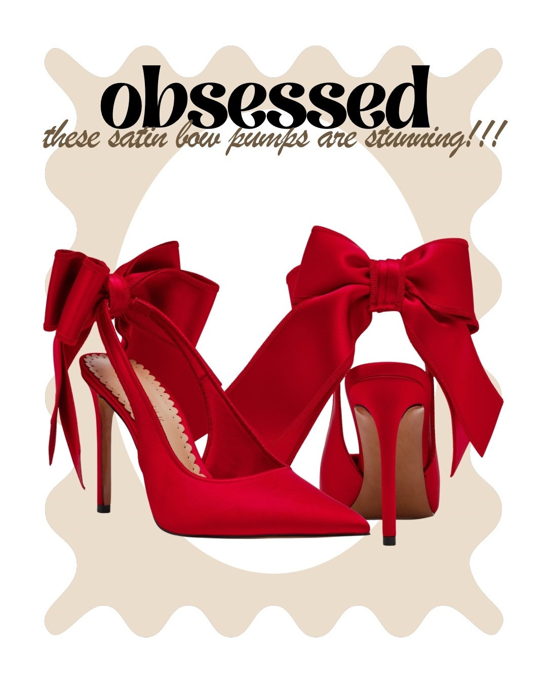 😍🎀 OBSESSED is an understatement 🎀😍

These red satin bow pumps are the moment. The ultimate holiday heel — elegant, feminine, and guaranteed to make any outfit look instantly more glam. Perfect for Christmas parties, winter weddings, date nights, or whenever you want to feel like the main character. ❤️✨

The bow detail… the satin finish… the silhouette… STUNNING. Tap to shop before they sell out!

#HolidayHeels #RedPumps #BowHeels #StatementShoes #LTKHoliday #LTKStyle #DressyOutfits #GirlyStyle #HolidayOutfitIdeas #PartyOutfits #FashionFinds #SatinPumps #LTKFinds #HolidayFashion #TrendingShoes #GlamStyle

#LTKGiftGuide #LTKHoliday #LTKootd