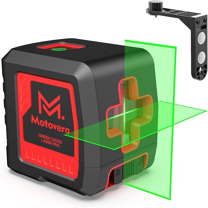 Self-Leveling Laser Level, 100Ft Green Cross Line Rotary Laser Tool - 4 Brightness Modes, Manual ... | Amazon (US)