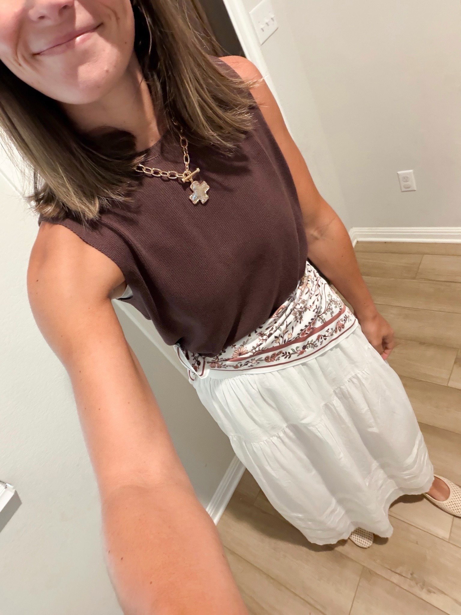 today’s church ootd // love this chocolate sweater

#LTKootd
