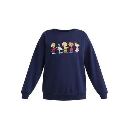 Snoopy Women s Graphic Sweatshirt with Long Sleeves Sizes XXS-XXL | Walmart (US)