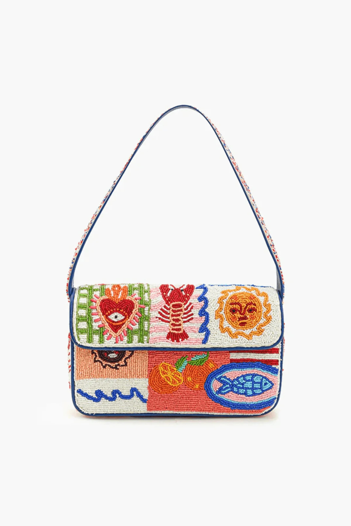 America & Beyond Sun & Sea Beaded Shoulder Bag | Social Threads