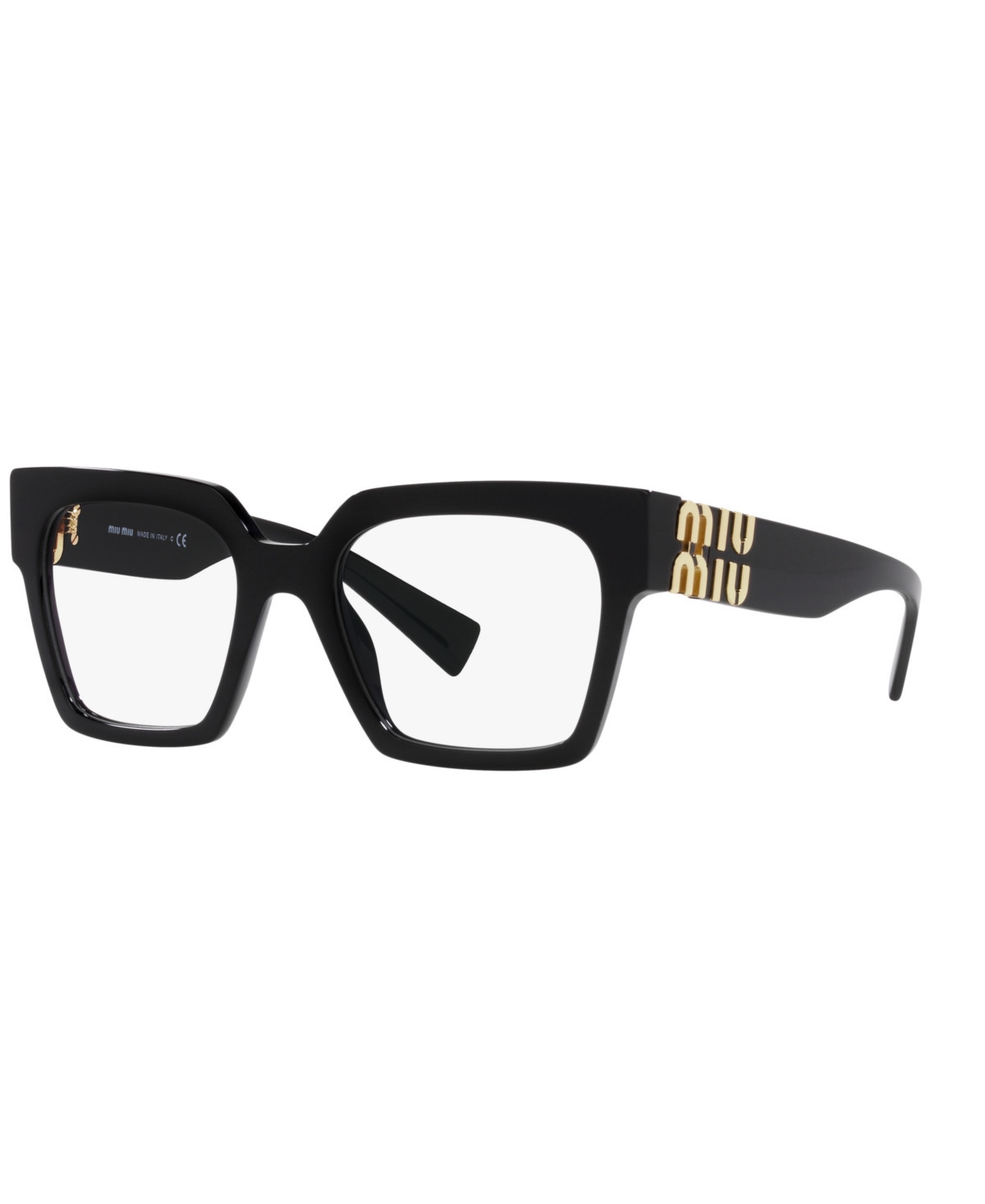 Miu Miu Women's Eyeglasses, Mu 04UV - Black | Macy's