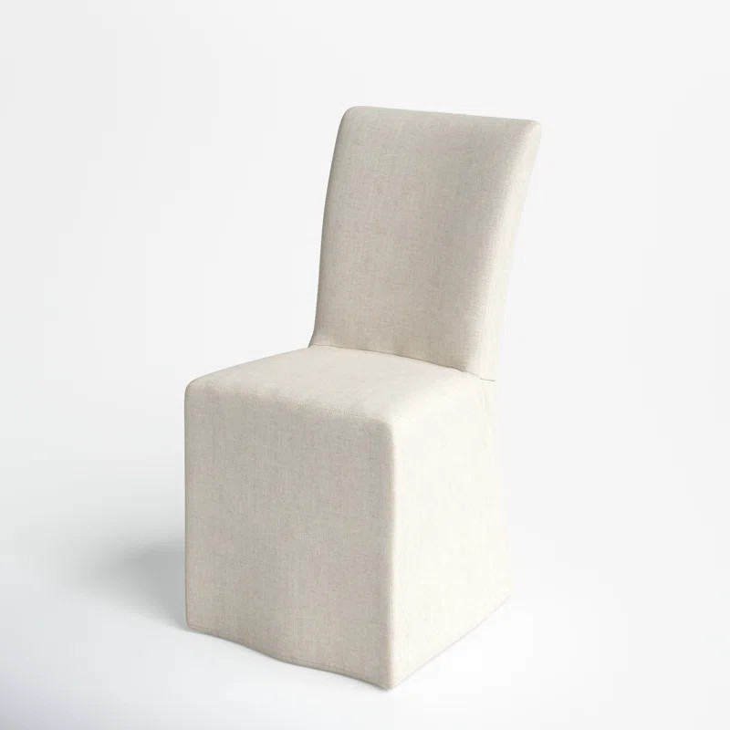 Rennie Upholstered Parsons Chair in Savile Flax | Wayfair North America