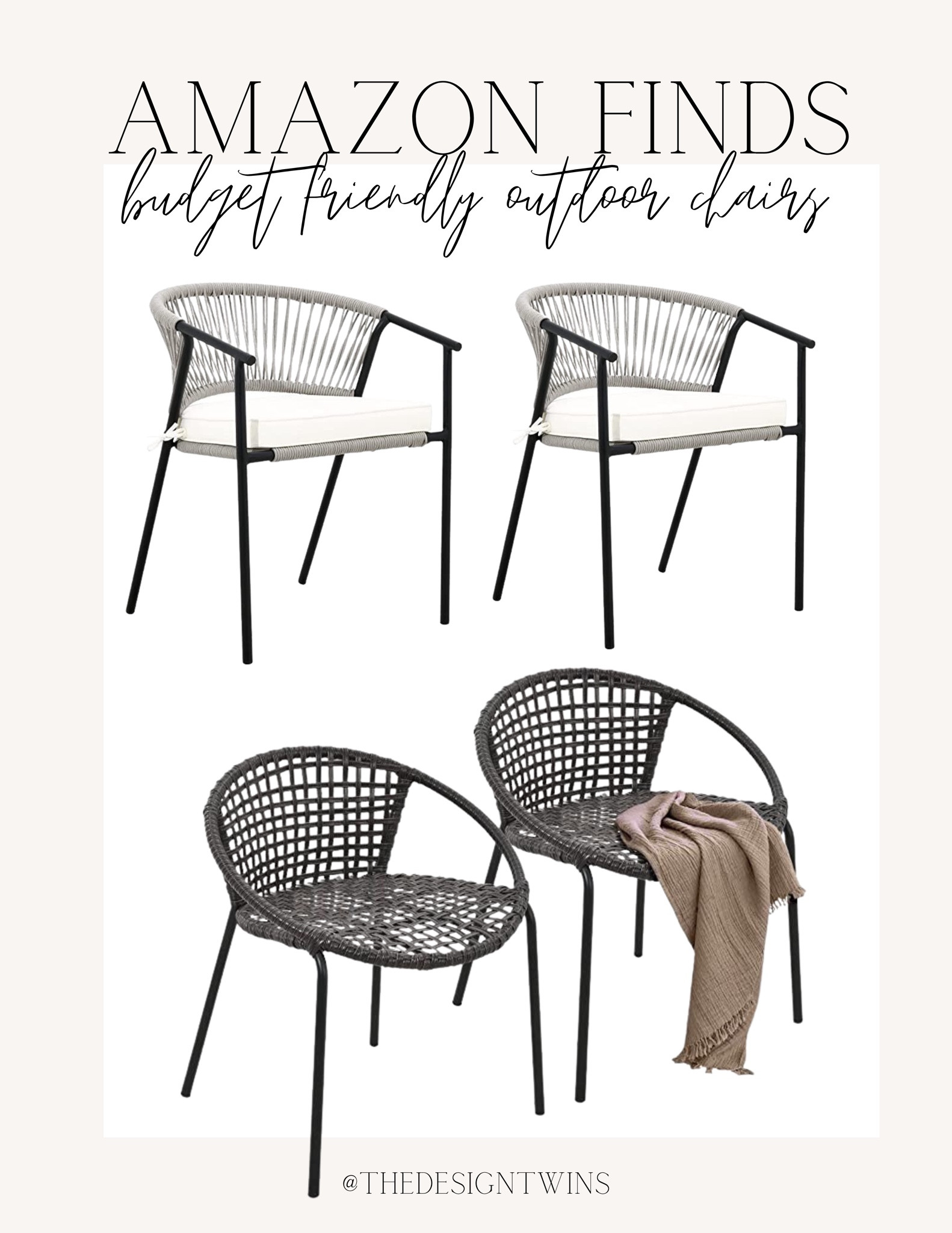 Budget friendly outdoor dining chats. Budget friendly. For any and all budgets. Organic modern, traditional, modern farmhouse home decor, accessories and furniture. Neutral, wood nature inspired. Coastal casual home, modern french country.

#LTKhome #LTKSeasonal #LTKFind