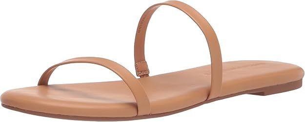 Amazon Essentials Women's Thin Two Strap Sandal Flat | Amazon (US)