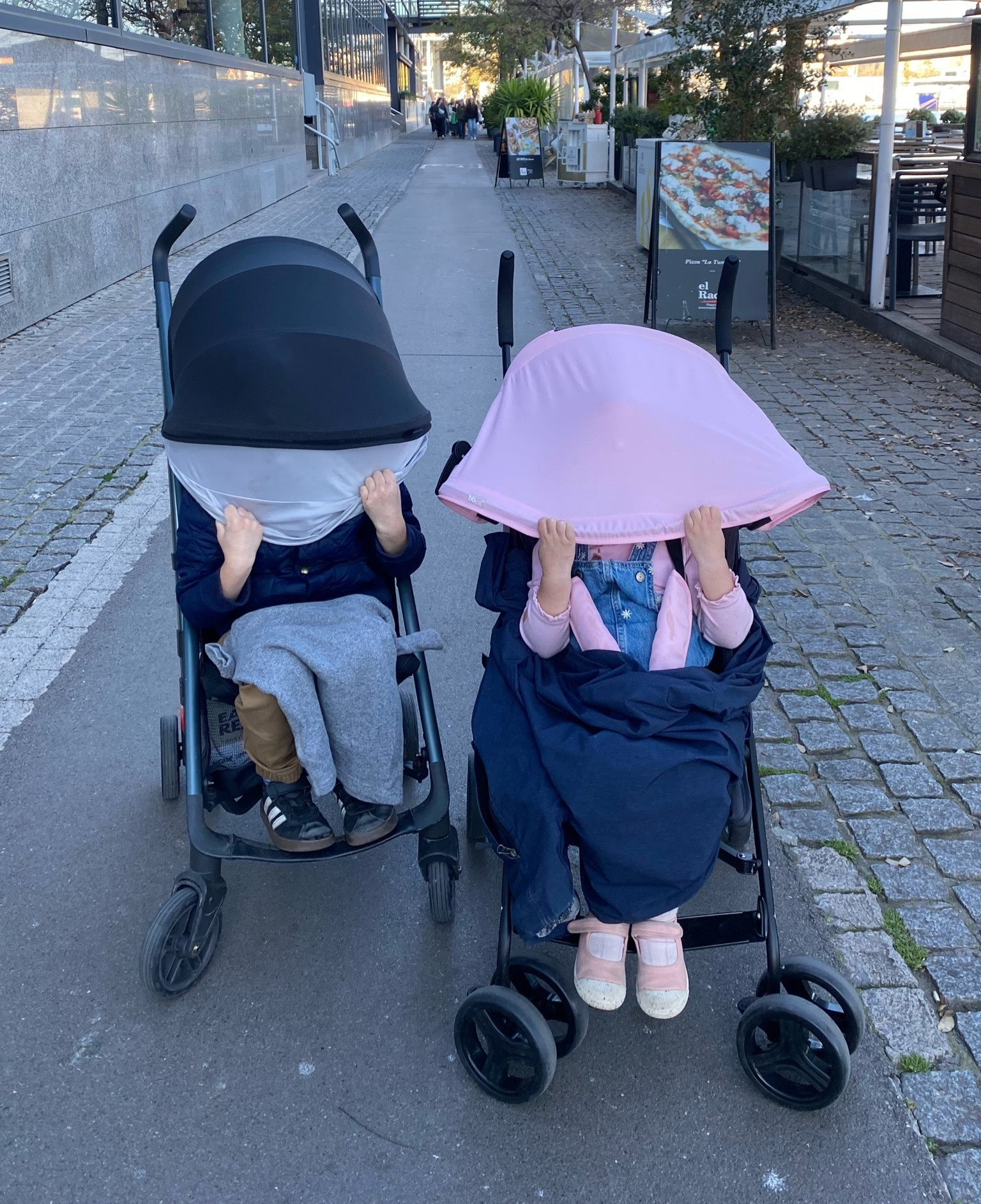 Double trouble in our travel strollers. The Uppababy G-Lux has served us well over the years, but if I'm being completely honest, get the Minu instead. It's more expensive but worth it if you plan on traveling with kids a lot. I've been kicking myself for a while now that I went with the cheaper option three years ago 

 #LTKTravel #LTKKids #LTKFamily