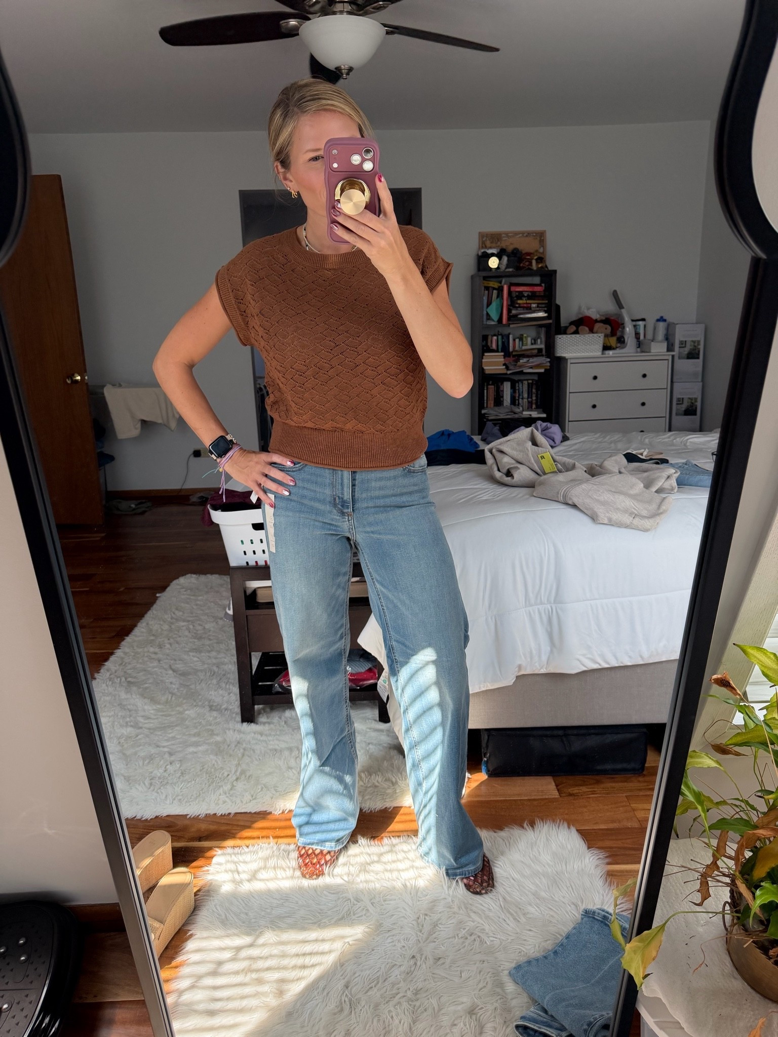 Jeans are a little stiff but I love the top!

#LTKSaleAlert #LTKOver40 #LTKMidsize