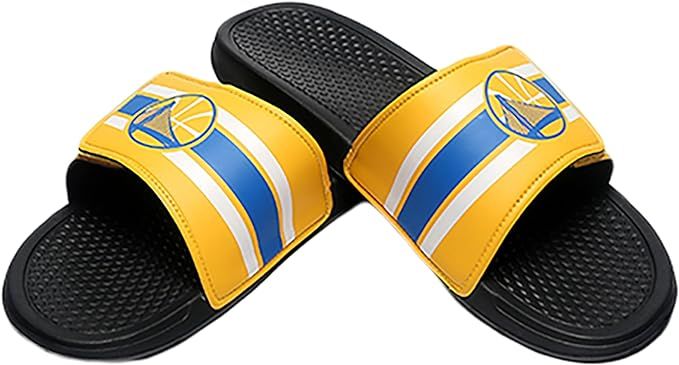 FOCO Men's NBA Team Logo Sport Legacy Stripe Slide Sandals | Amazon (US)