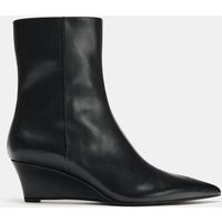 Zara - Wedge Heel Ankle Boots - Black - 10 - Woman | Zara US