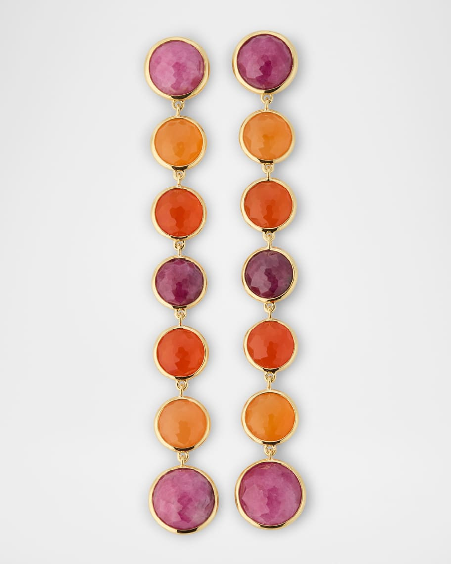 Lollipop 18K Yellow Gold 7-Stone Chandelier Drop Earrings | Neiman Marcus